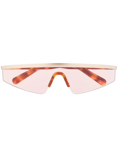 Courrèges Eyewear Punk Single-lens Sunglasses In Brown