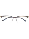 Cartier Panthère Rectangular Frame Glasses In Neutrals