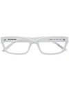 Balenciaga Rectangular Frame Glasses In White