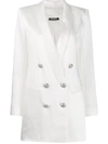 Balmain Double-breasted Blazer Dress In White