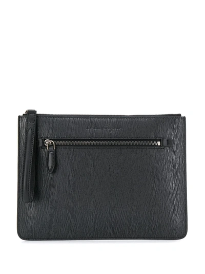 Ferragamo Classic Document Holder In Black