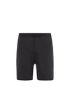 Lululemon Team Canada Pace Breaker Linerless Shorts 7" Coc Logo In Heather Allover Deep Coal Black