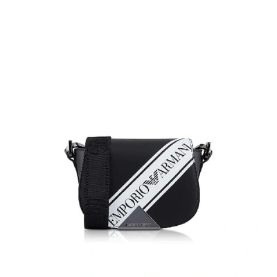 Emporio Armani Signature Shoulder Bag In Black
