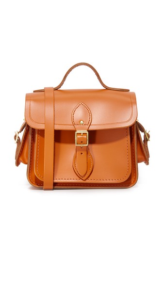 Cambridge Satchel Traveler Bag With Side Pockets In Amber | ModeSens