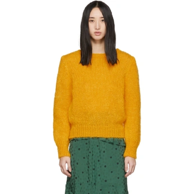 Alexa Chung Alexachung Yellow Meadow Sweater In C4100 Amber