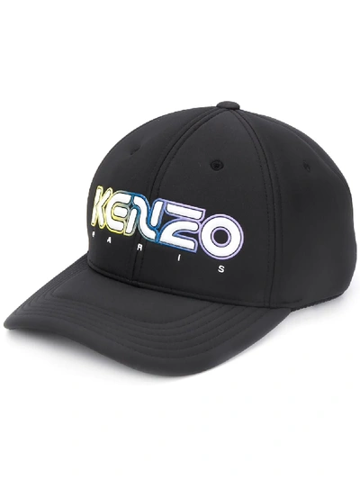 Kenzo Black Cotton Kombo Neoprene Baseball Cap