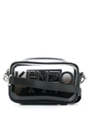 Kenzo Transparent Kombo Crossbody Bag In Black