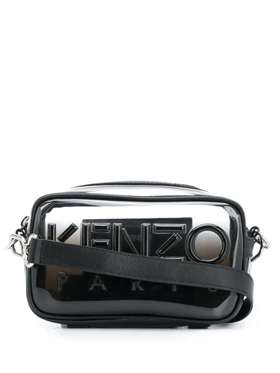 Kenzo Transparent Kombo Crossbody Bag In Black