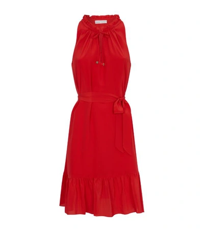 Heidi Klein Pampelonne Red Silk Mini Dress