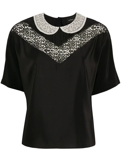 Marc Jacobs The Lace Blouse In Black