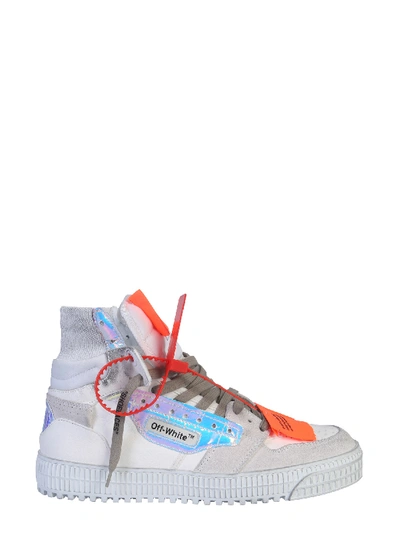 Off-white Off-court Suede And Leather High-top Trainers In White
