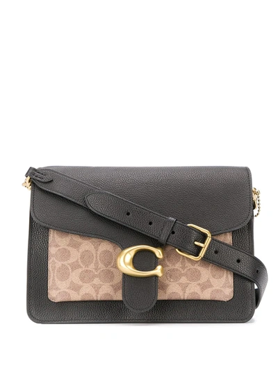 Coach Tabby Schultertasche 26 Aus Charakteristischem Canvas In Black/beige/brown