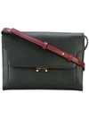 Marni Trunk Pochette Leather Crossbody In Black