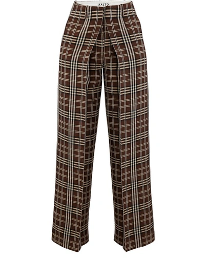 Aalto Trousers In Brown Check