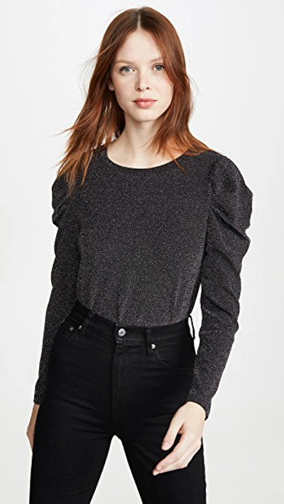 Bb Dakota Metal Heart Top In Black