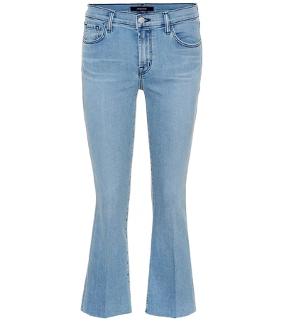 J Brand Selena Mid Rise Bootcut Jeans In Reality In Blue