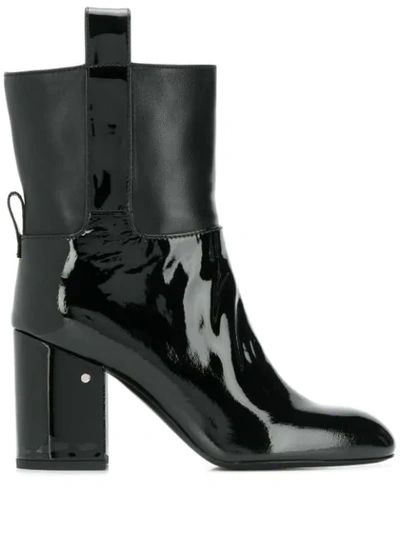 Laurence Dacade Women's Leather & Patent Leather Block-heel Booties In Black
