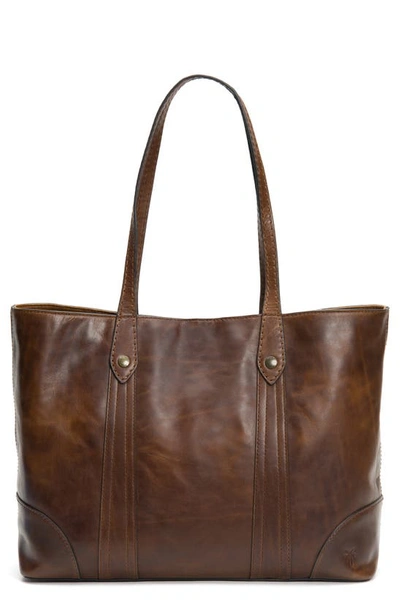 Frye Melissa Leather Shopper - Brown In Cognac