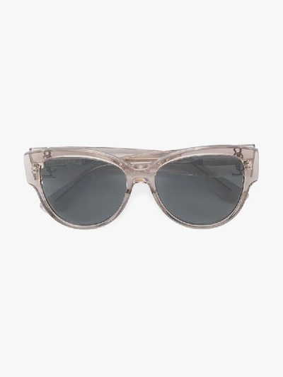 Saint Laurent Eyewear 'bold 2' Sonnenbrille In Nude/neutrals