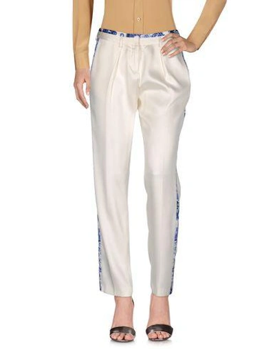 Roberto Cavalli Casual Pants In Ivory