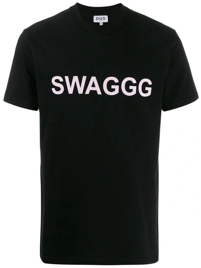 Duo Swaggg T-shirt In Black