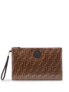 Fendi Large Ffreedom Pouch In Brown