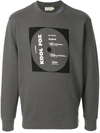 Maison Kitsuné Record Print Sweatshirt In Grey