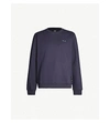 Fendi Bag Bugs-embroidered Stretch-cotton Sweatshirt In Blue