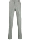 Tagliatore Slim Fit Tailored Trousers In Grey