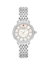 Michele Watches Women's Sidney Classic Stainless Steel & Diamond Bracelet Watch