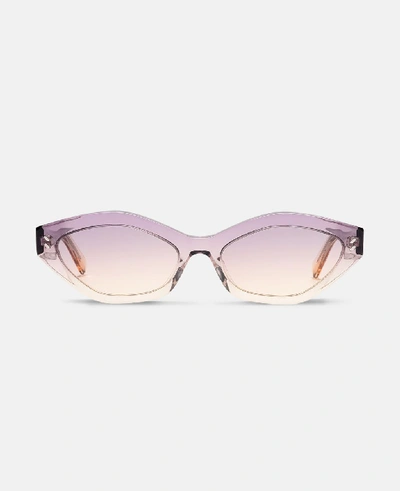 Stella Mccartney New Lavender / Dark Atlantic Violet Round Sunglasses In 新薰衣草色 / 深大西洋色