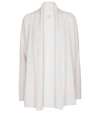 Vince Wool Cashmere Blend Open Cardigan In White