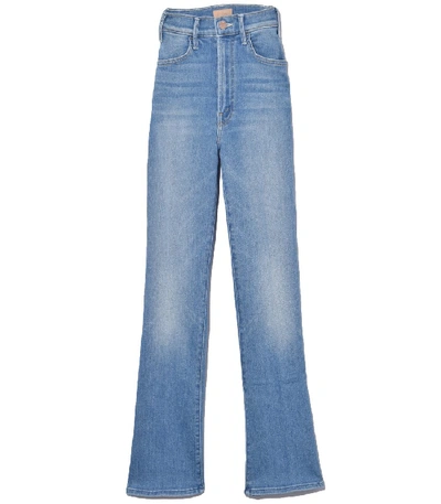 Mother The Hustler Ankle Fray Jean In Final Frontier In Blue