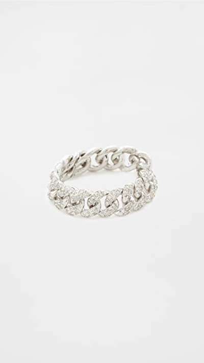 Shay Diamond & 18k White Gold Link Ring