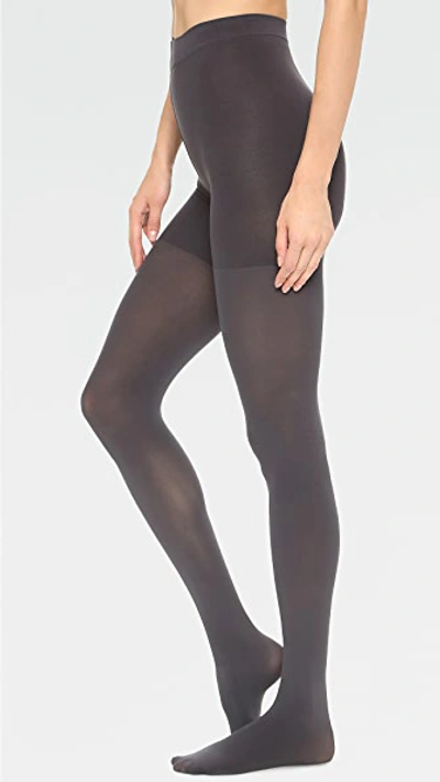 Spanx Luxe Leg Tights In Charcoal
