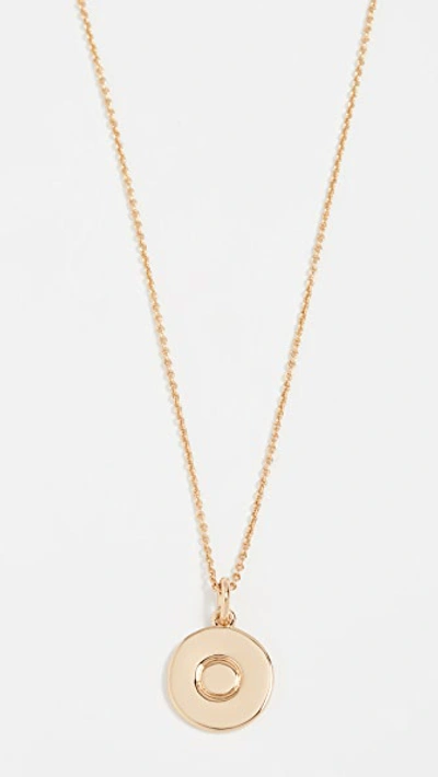Kate Spade Letter Pendant Necklace In O