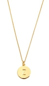 Kate Spade Letter Pendant Necklace In Z