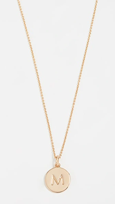 Kate Spade Letter Pendant Necklace In M