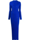 Jacquemus La Robe Maille Knitted Maxi-dress In Electric Blue