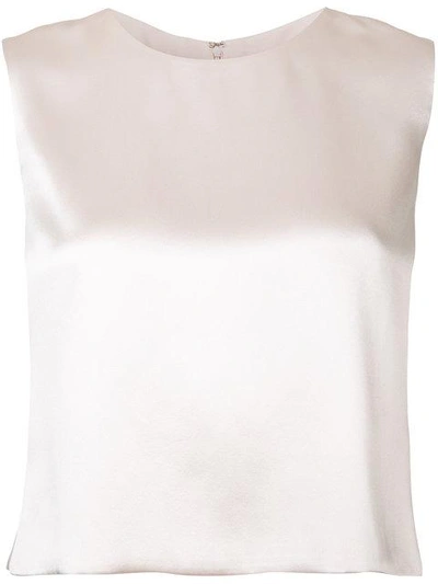Brandon Maxwell Cropped Blouse