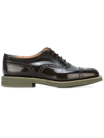 Church's Brogue Detailed Oxfords - Brown