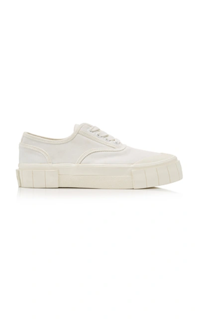 Good News + Net Sustain Organic Cotton-canvas Sneakers In White