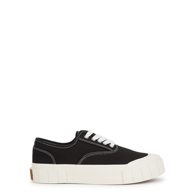 Good News Net Sustain Organic Cotton-canvas Trainers In Black