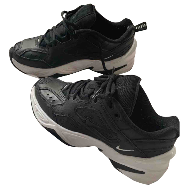m2k tekno leather and mesh sneakers