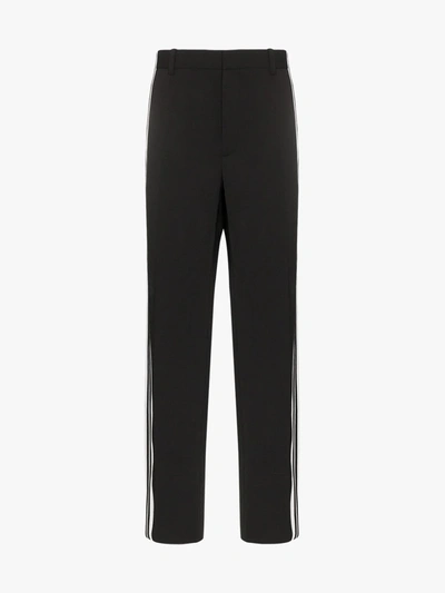 Balenciaga Side Stripe Classic Trousers In Black