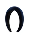 Jennifer Behr Blue Thada Velvet Headband