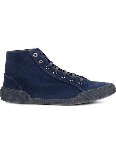 Lanvin Sneakers Mit Kord-einsatz In Blue
