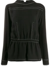 Marni Peplum Hem Blouse In Black