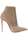 Le Silla Phard Patent Leather Ankle Boots In Pink