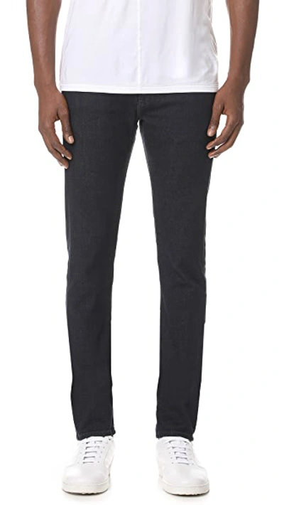 Frame L'homme Skinny-fit Tapered-leg Jeans In Multi-coloured